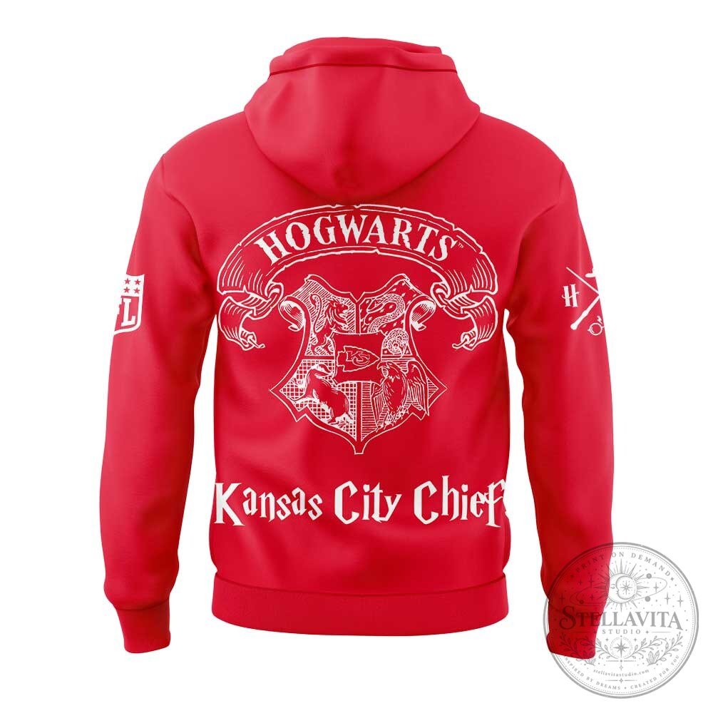 Kansas City Chiefs Harry Potter Hogwarts Night 2025 Red Hoodie 11 Kansas City Chiefs Harry Potter Hogwarts Night 2025 Red Hoodie