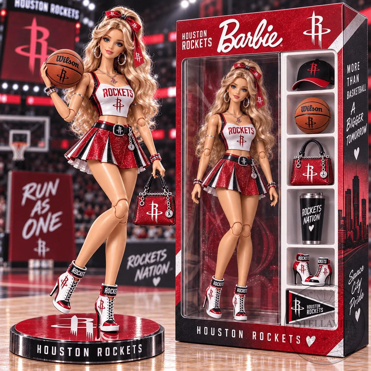 Houston Rockets Barbie Collector Edition Doll with Basketball Accessories