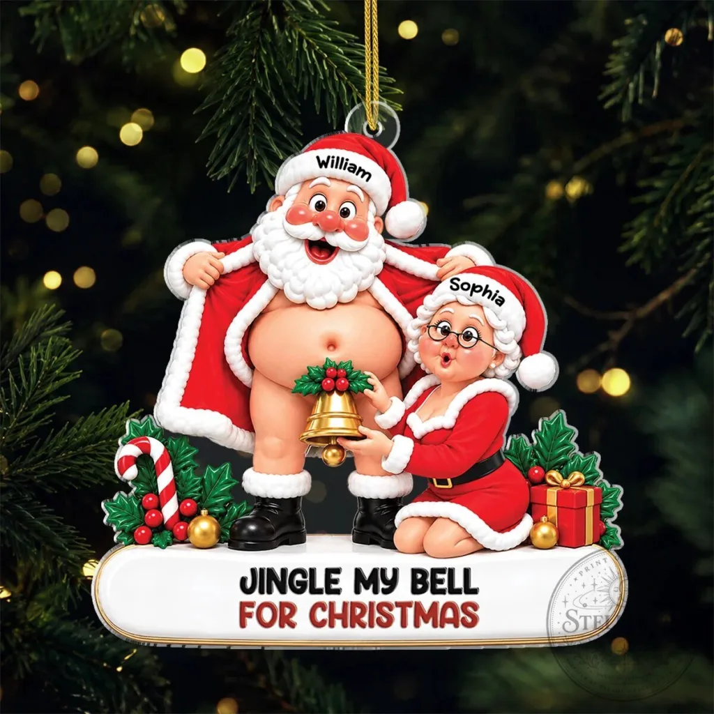 Personalized Jingle My Bell Christmas Ornament for Couples Personalized Jingle My Bell Christmas Ornament for Couples