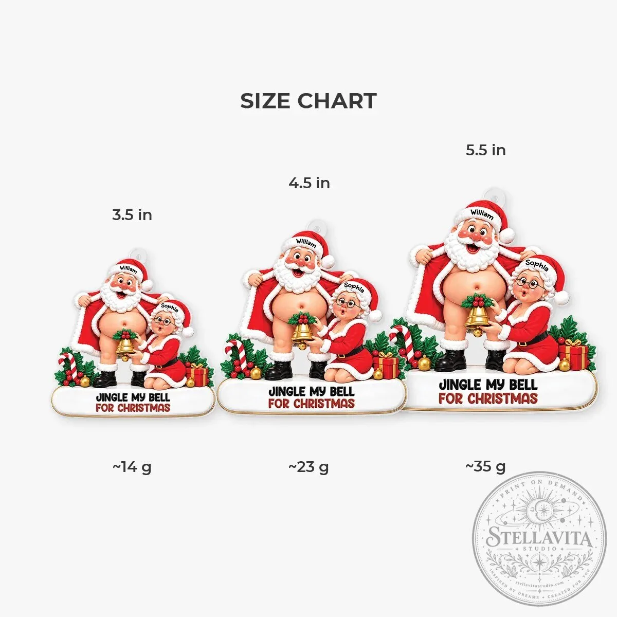 Personalized Jingle My Bell Christmas Ornament for Couples 11 Personalized Jingle My Bell Christmas Ornament for Couples