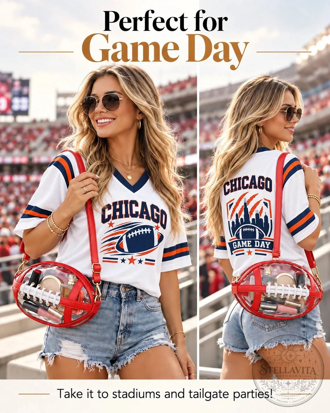 Football Shaped Clear Crossbody Bag Stadium Approved Game Day Essentials 17 Football Shaped Clear Crossbody Bag Stadium Approved Game Day Essentials