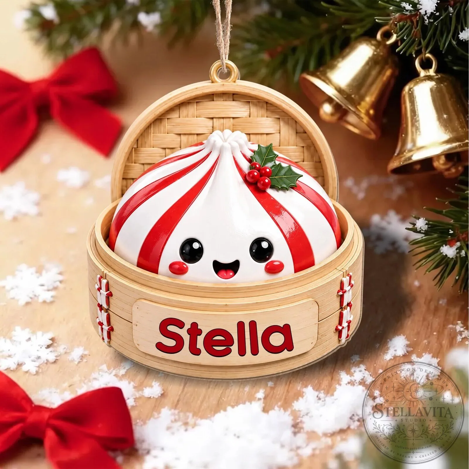 Cute Dumpling Christmas Ornament Personalized Holiday Decoration 22 Cute Dumpling Christmas Ornament Personalized Holiday Decoration