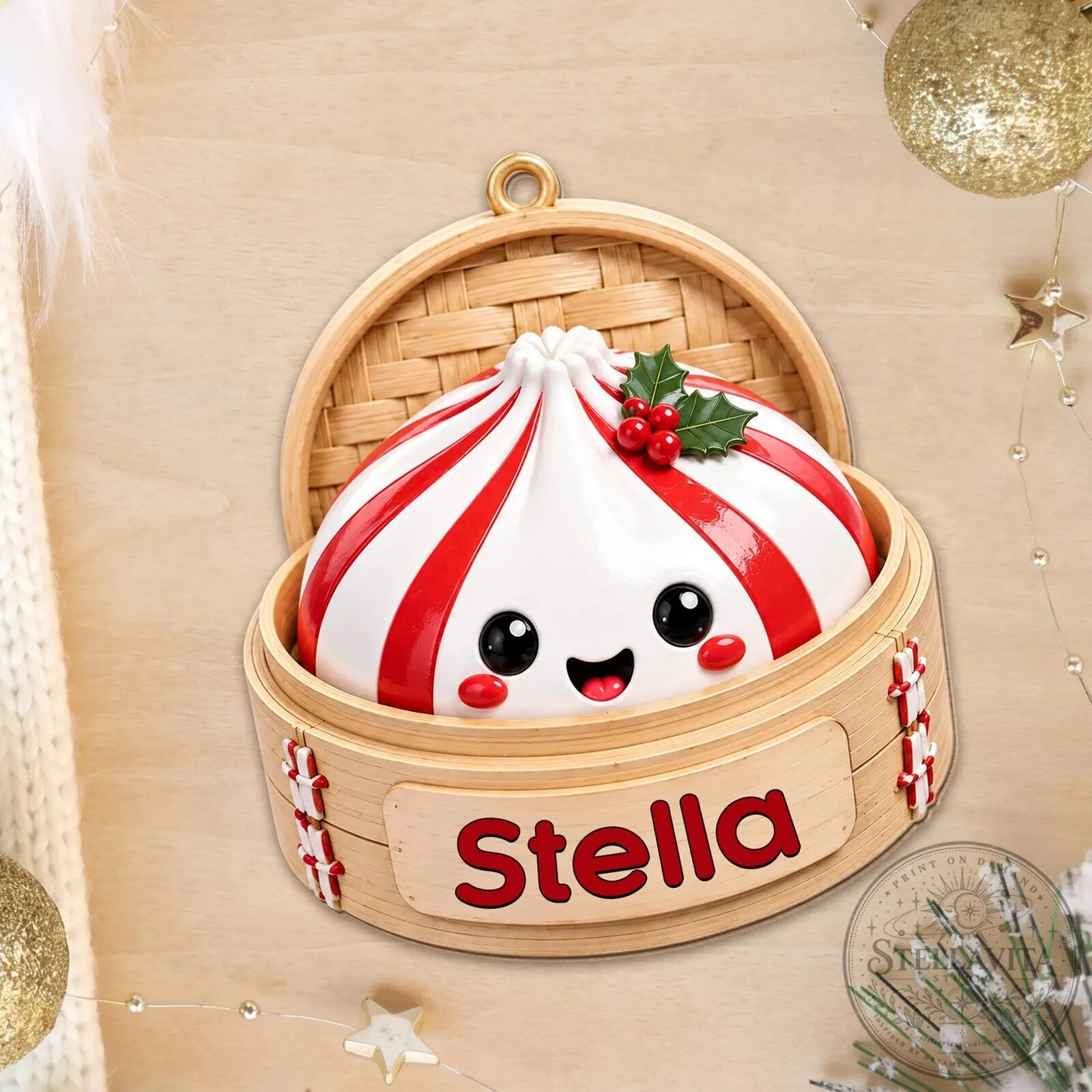 Cute Dumpling Christmas Ornament Personalized Holiday Decoration 26 Cute Dumpling Christmas Ornament Personalized Holiday Decoration