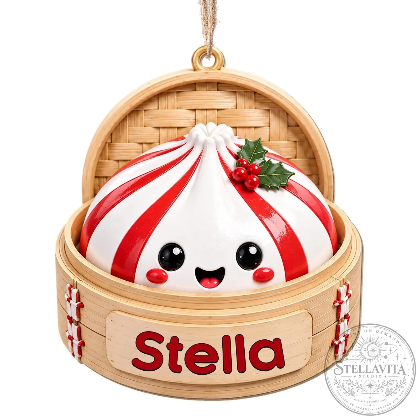 Cute Dumpling Christmas Ornament Personalized Holiday Decoration 27 Cute Dumpling Christmas Ornament Personalized Holiday Decoration