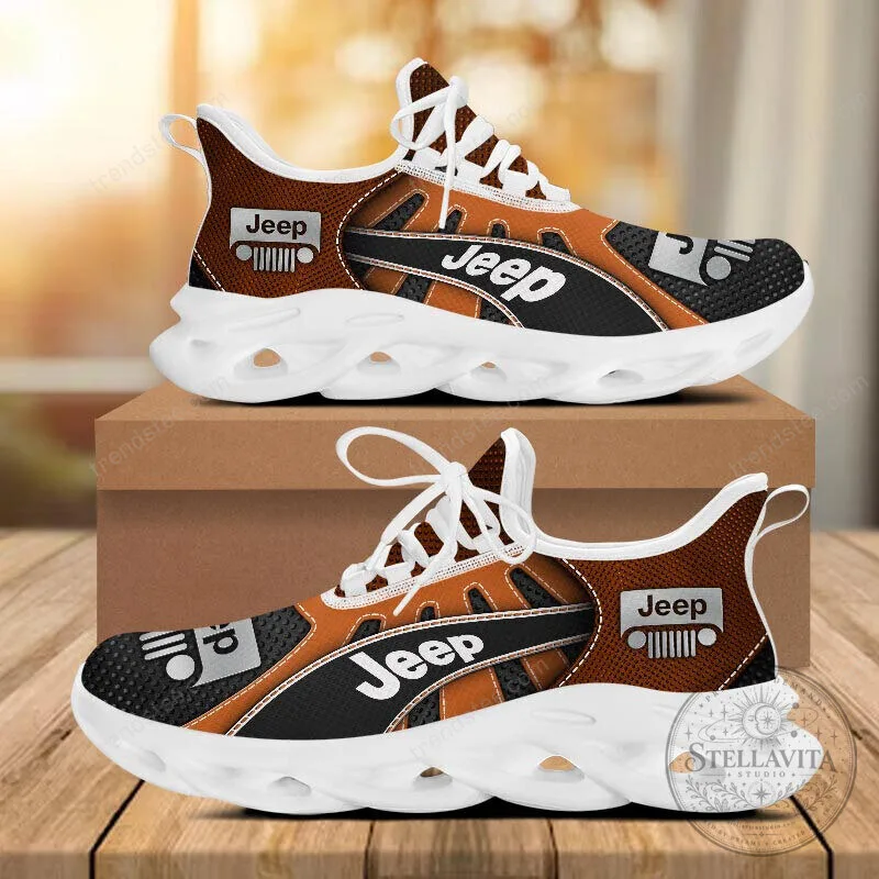 Jeep Logo Custom Black And Gray Running Shoes For Men And Women 25 Jeep Logo Custom Black And Gray Running Shoes For Men And Women