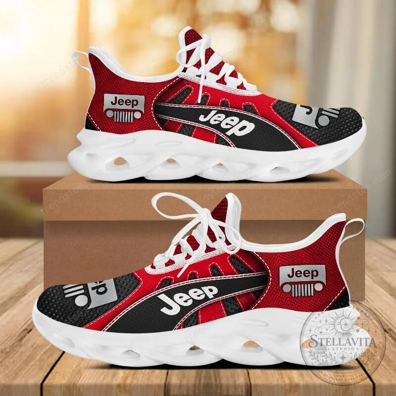 Jeep Logo Custom Black And Gray Running Shoes For Men And Women 27 Jeep Logo Custom Black And Gray Running Shoes For Men And Women
