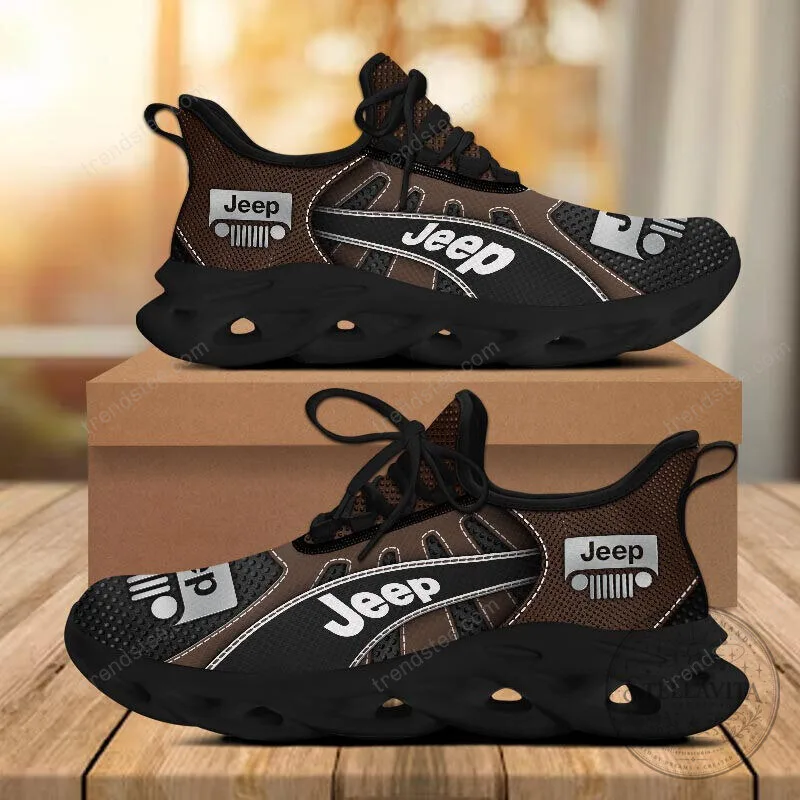 Jeep Logo Custom Black And Gray Running Shoes For Men And Women 31 Jeep Logo Custom Black And Gray Running Shoes For Men And Women