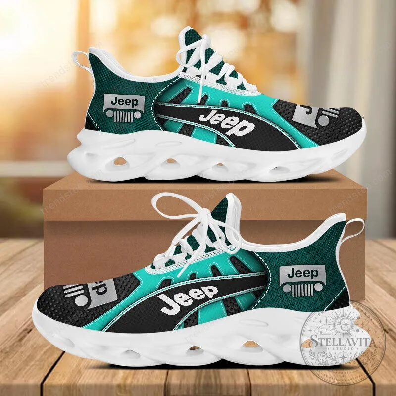 Jeep Logo Custom Black And Gray Running Shoes For Men And Women 32 Jeep Logo Custom Black And Gray Running Shoes For Men And Women