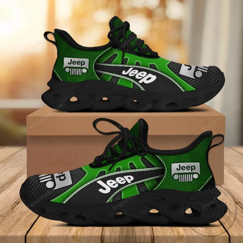 Jeep Logo Custom Black And Gray Running Shoes For Men And Women 33 Jeep Logo Custom Black And Gray Running Shoes For Men And Women