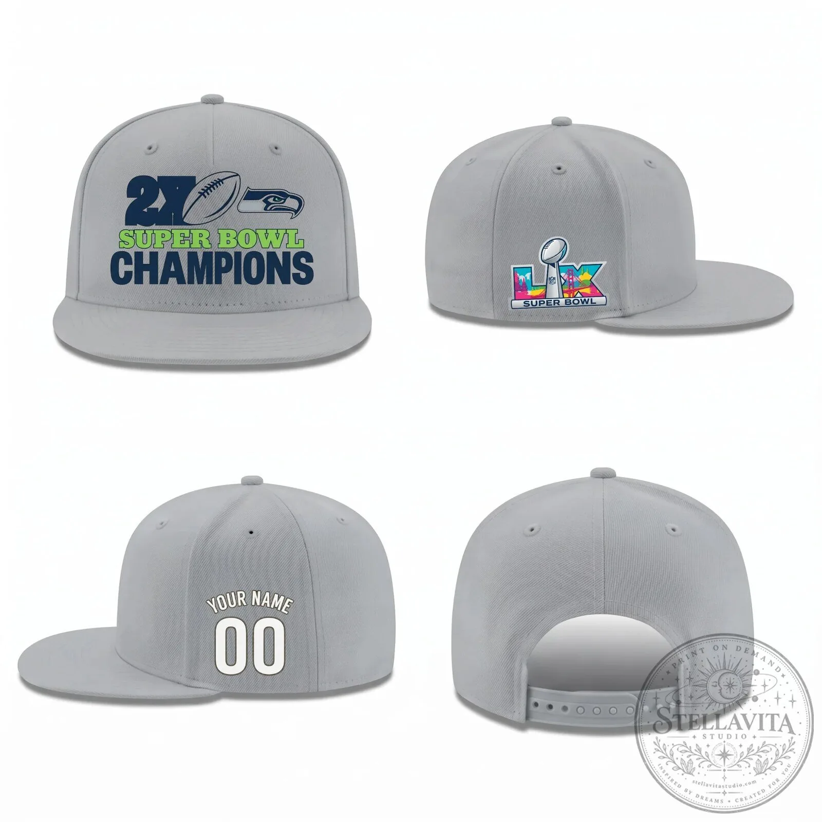 Custom Snapback Hat for Seattle Seahawks Super Bowl Champs 13 Custom Snapback Hat for Seattle Seahawks Super Bowl Champs