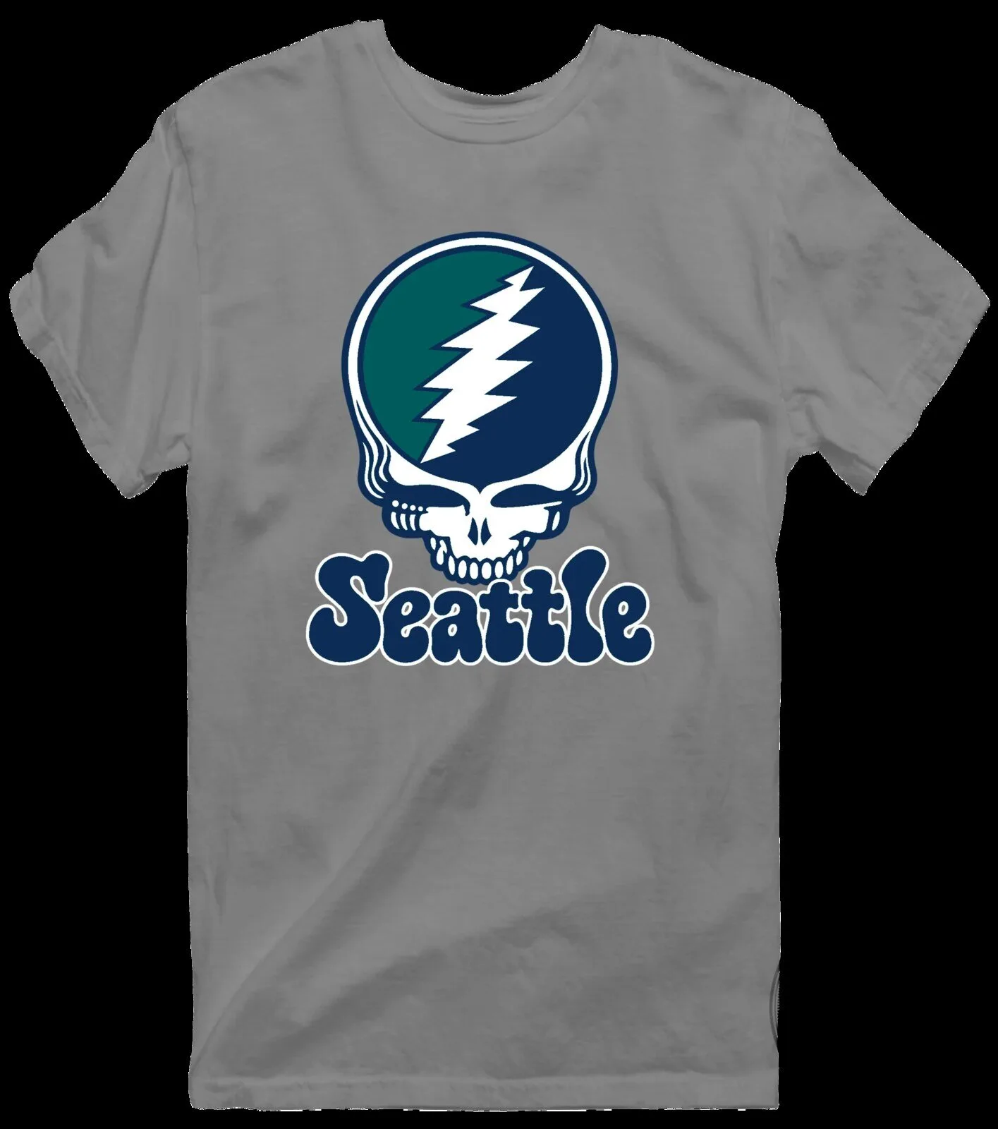 Seattle Grateful Dead Steal Your Face Skull T-Shirt