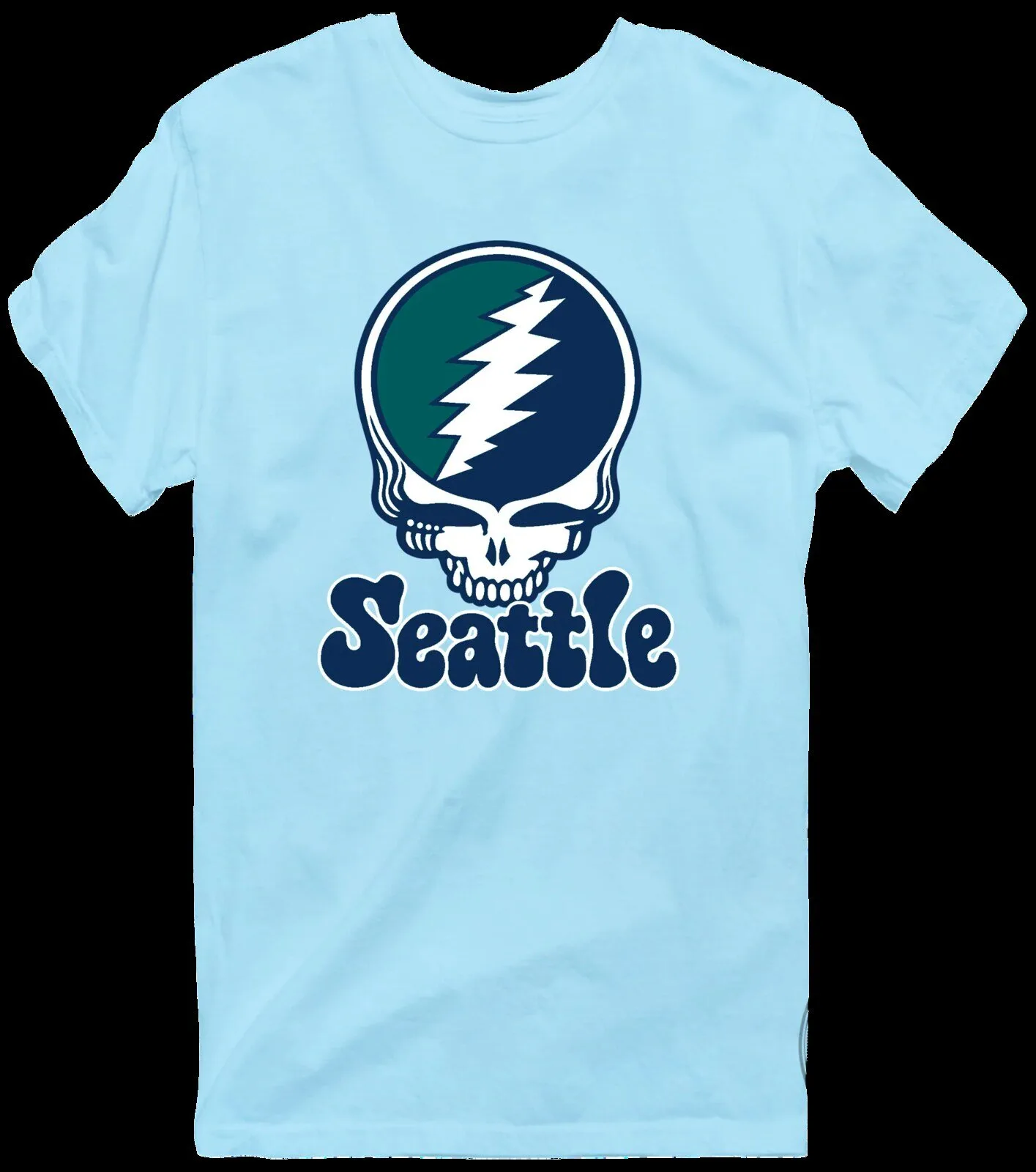 Seattle Grateful Dead Steal Your Face Skull T-Shirt 25 Seattle Grateful Dead Steal Your Face Skull T-Shirt