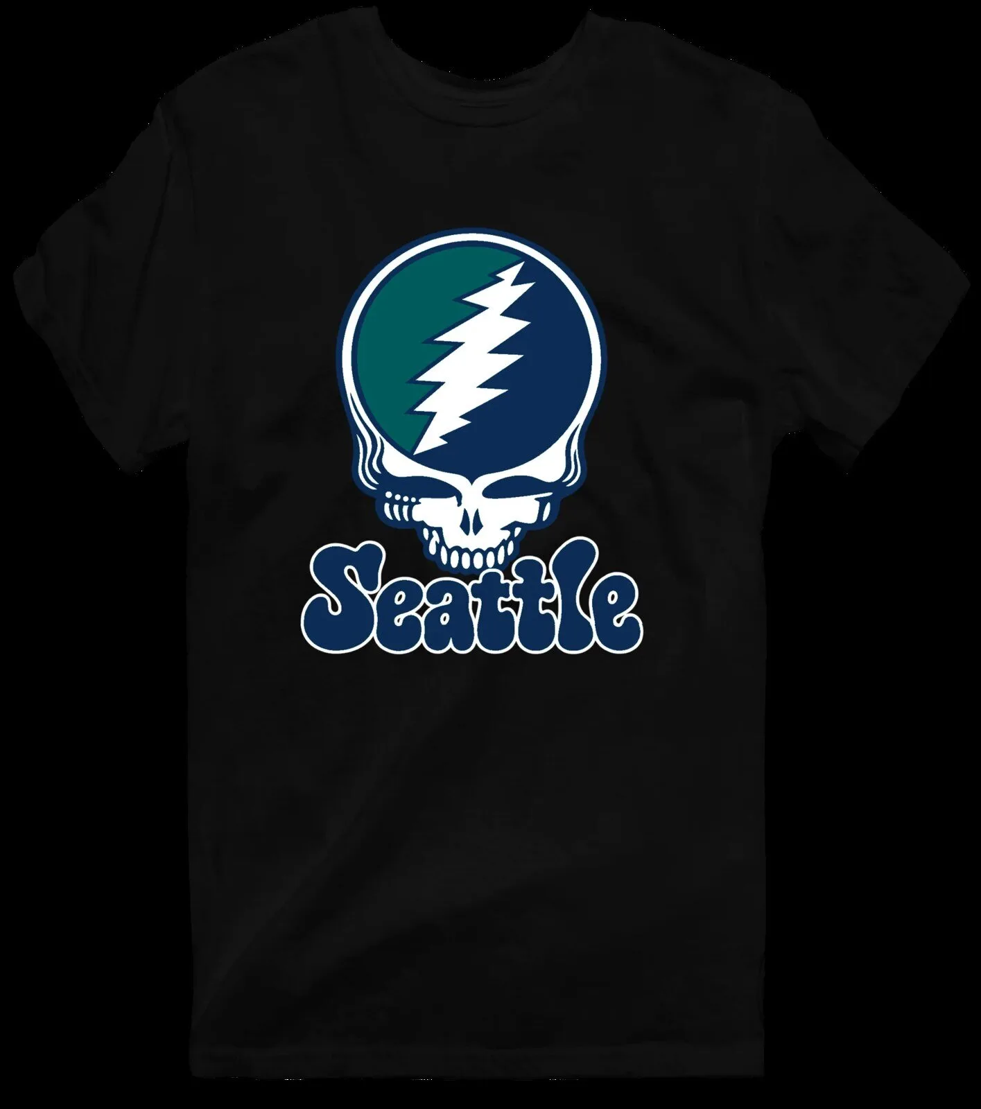 Seattle Grateful Dead Steal Your Face Skull T-Shirt 29 Seattle Grateful Dead Steal Your Face Skull T-Shirt