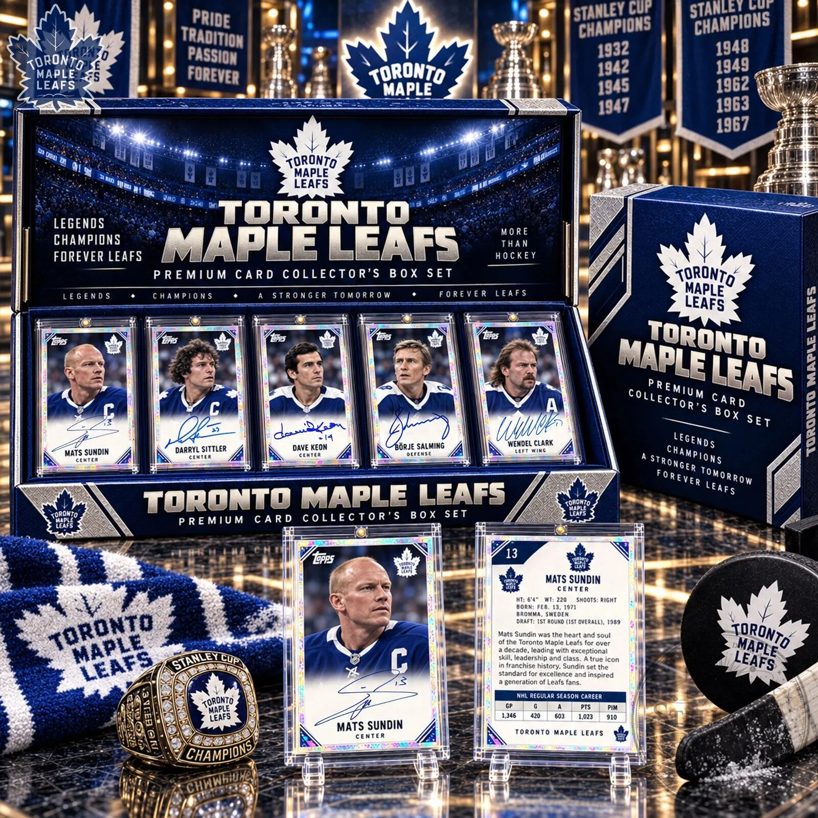 Toronto Maple Leafs Hockey Trading Card Collector's Box Set 2 Toronto Maple Leafs Hockey Trading Card Collector's Box Set
