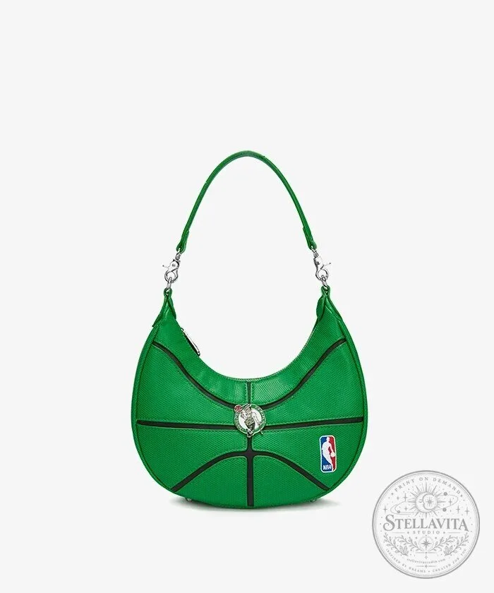 Boston Celtics NBA Basketball Green Hobo Shoulder Bag 14 Boston Celtics NBA Basketball Green Hobo Shoulder Bag