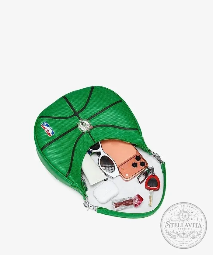 Boston Celtics NBA Basketball Green Hobo Shoulder Bag 19 Boston Celtics NBA Basketball Green Hobo Shoulder Bag