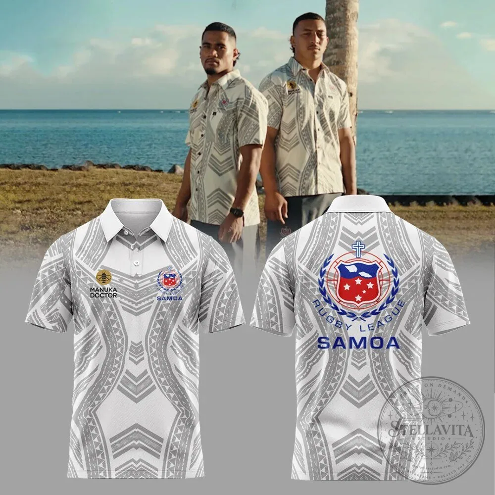 Toa Samoa Rugby League Team Polynesian Tribal Pattern Polo Shirt 8 Toa Samoa Rugby League Team Polynesian Tribal Pattern Polo Shirt