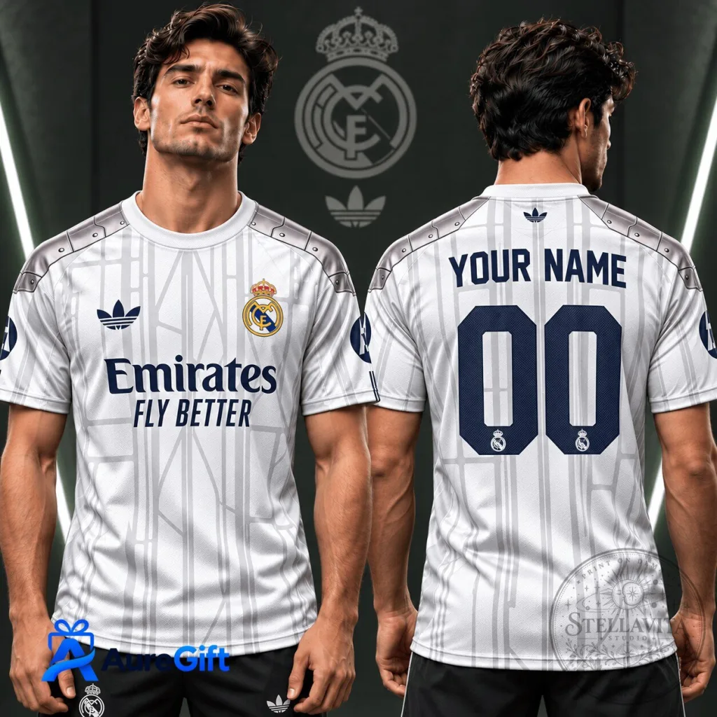 Real Madrid UEFA Game Day Personalized Football Jersey Real Madrid UEFA Game Day Personalized Football Jersey