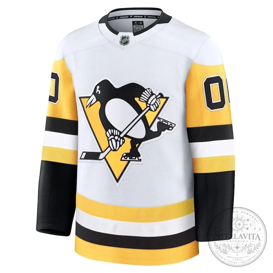 Pittsburgh Penguins Away Premium Custom National Hockey League Jersey