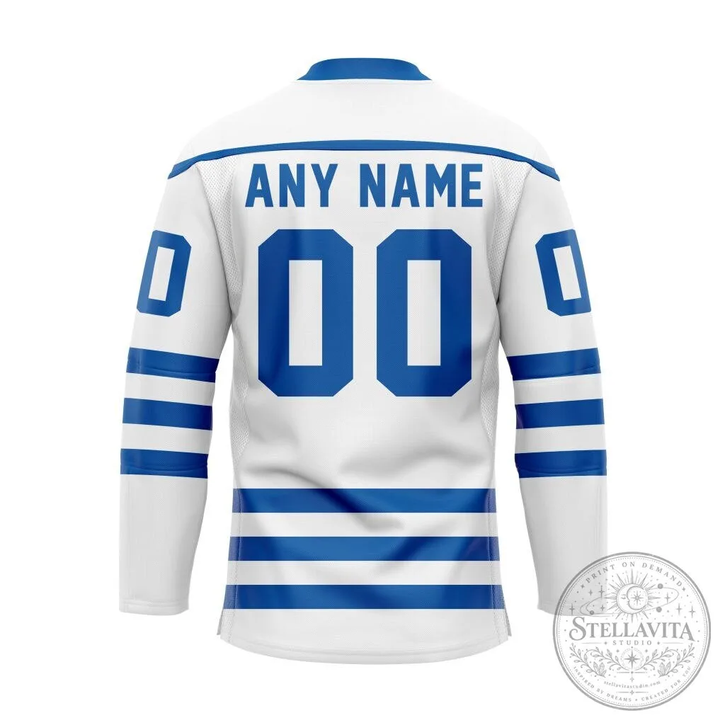 Brighton and Hove Albion Football Club White Blue Stripes Hockey Jersey 7 Brighton and Hove Albion Football Club White Blue Stripes Hockey Jersey