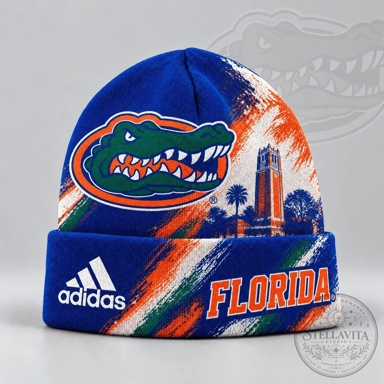 Florida Gators NCAA Varsity Brushstroke Knit Cuffed Beanie Hat