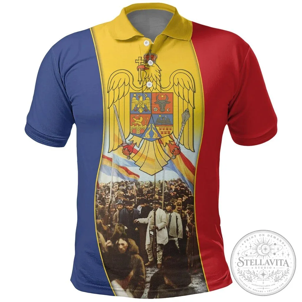 Romania Great Union Day Alba Iulia Great National Assembly Polo Shirt 9 Romania Great Union Day Alba Iulia Great National Assembly Polo Shirt