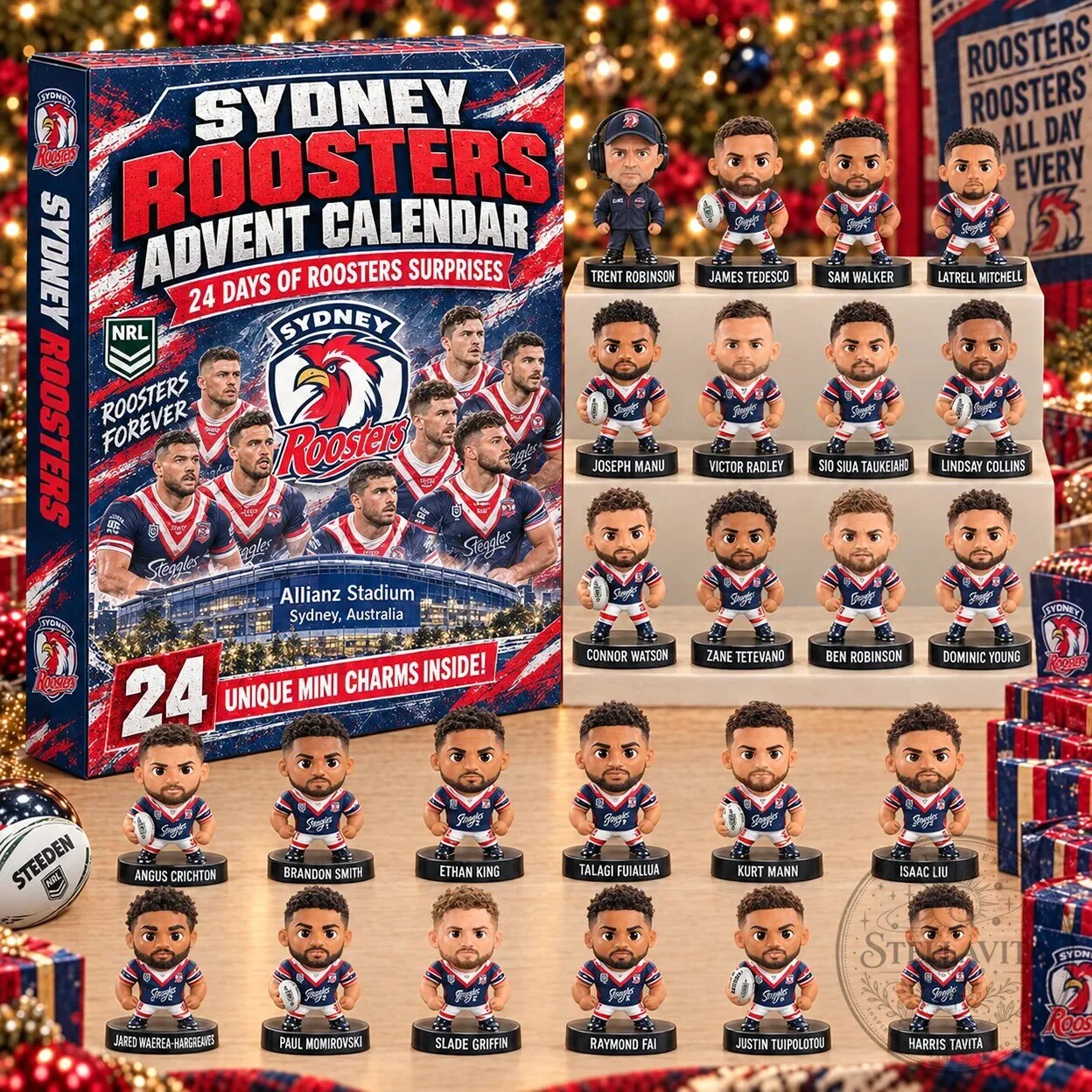 Sydney Roosters National Rugby League 24 Days of Surprises Advent Calendar 2D 1 Sydney Roosters National Rugby League 24 Days of Surprises Advent Calendar