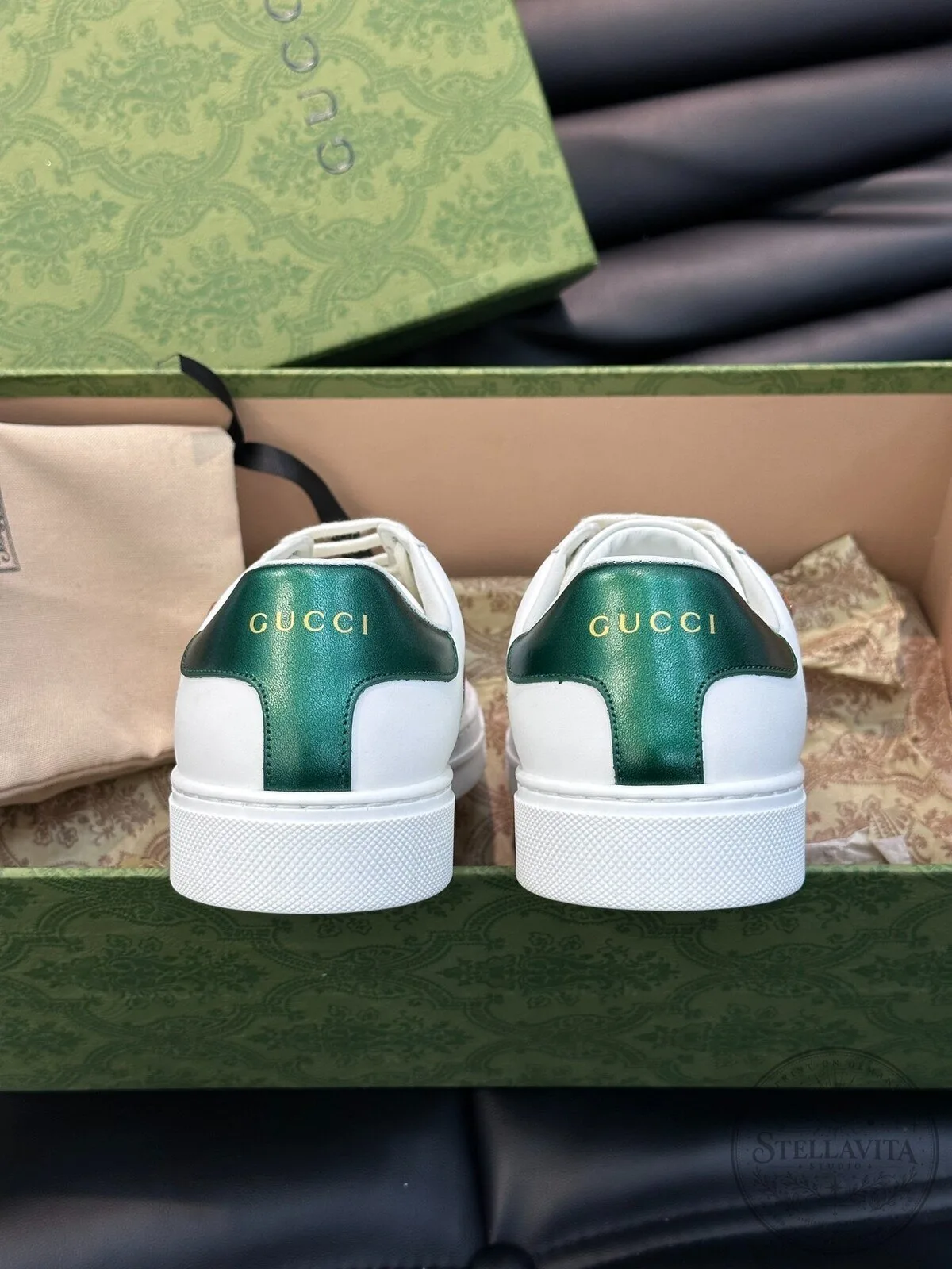 Gucci Doraemon Embroidered White Leather Sneakers 12 Gucci Doraemon Embroidered White Leather Sneakers