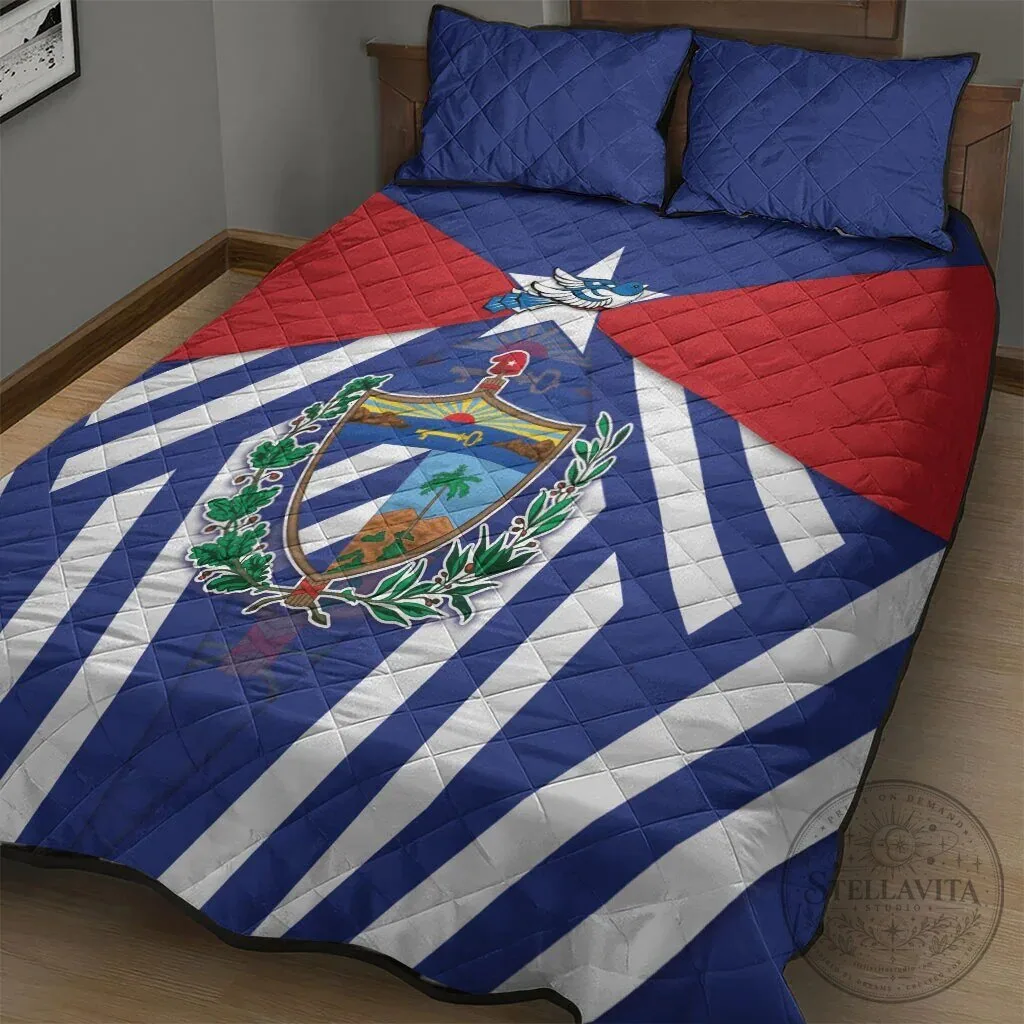 Viva Cuba Libre Cuban Flag Quilt Bedding Set With Coat Of Arms 11 Viva Cuba Libre Cuban Flag Quilt Bedding Set With Coat Of Arms