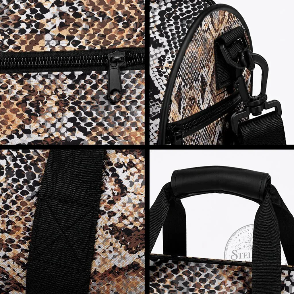 Vintage Snake Skin Pattern Travel Duffle Bag 10 Vintage Snake Skin Pattern Travel Duffle Bag