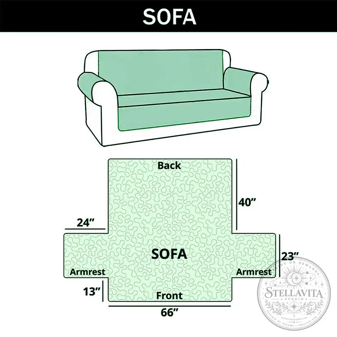 Heart Paw Print Quilted Sofa Cover for Pet Lovers 15 Heart Paw Print Quilted Sofa Cover for Pet Lovers