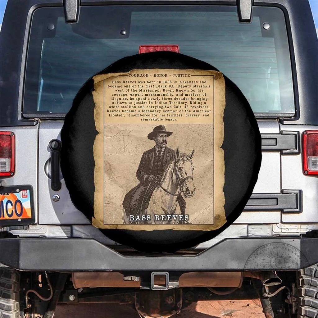 Bass Reeves Legendary Black US Marshal Wild West History Spare Tire Cover
