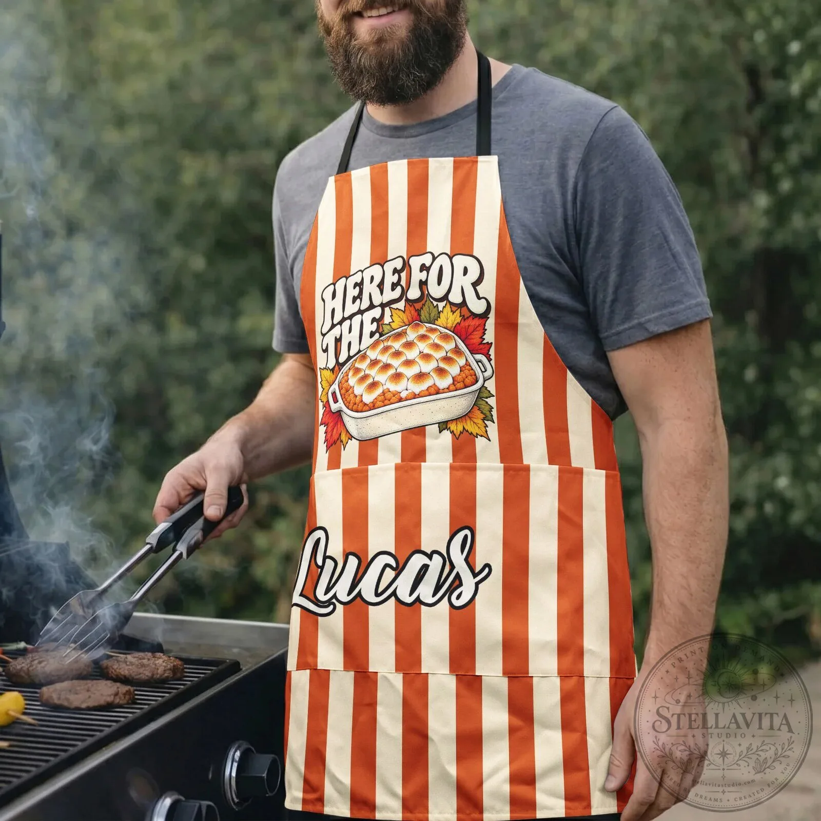 Personalized Thanksgiving Family Matching Here For The Pie And Turkey Apron 8 Personalized Thanksgiving Family Matching Here For The Pie And Turkey Apron